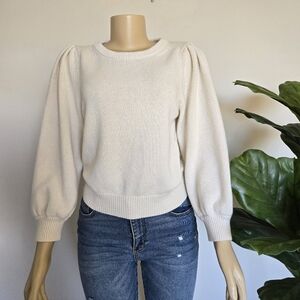 Aritzia Cream Crew Neck Sweater